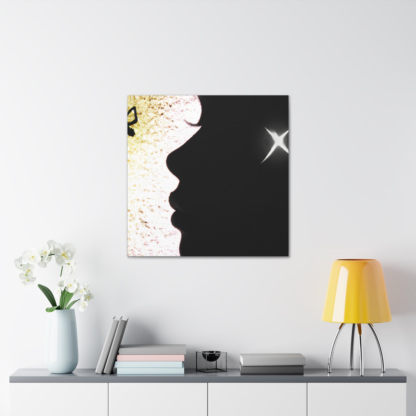 Ella's Luminescent Embrace - Canvas