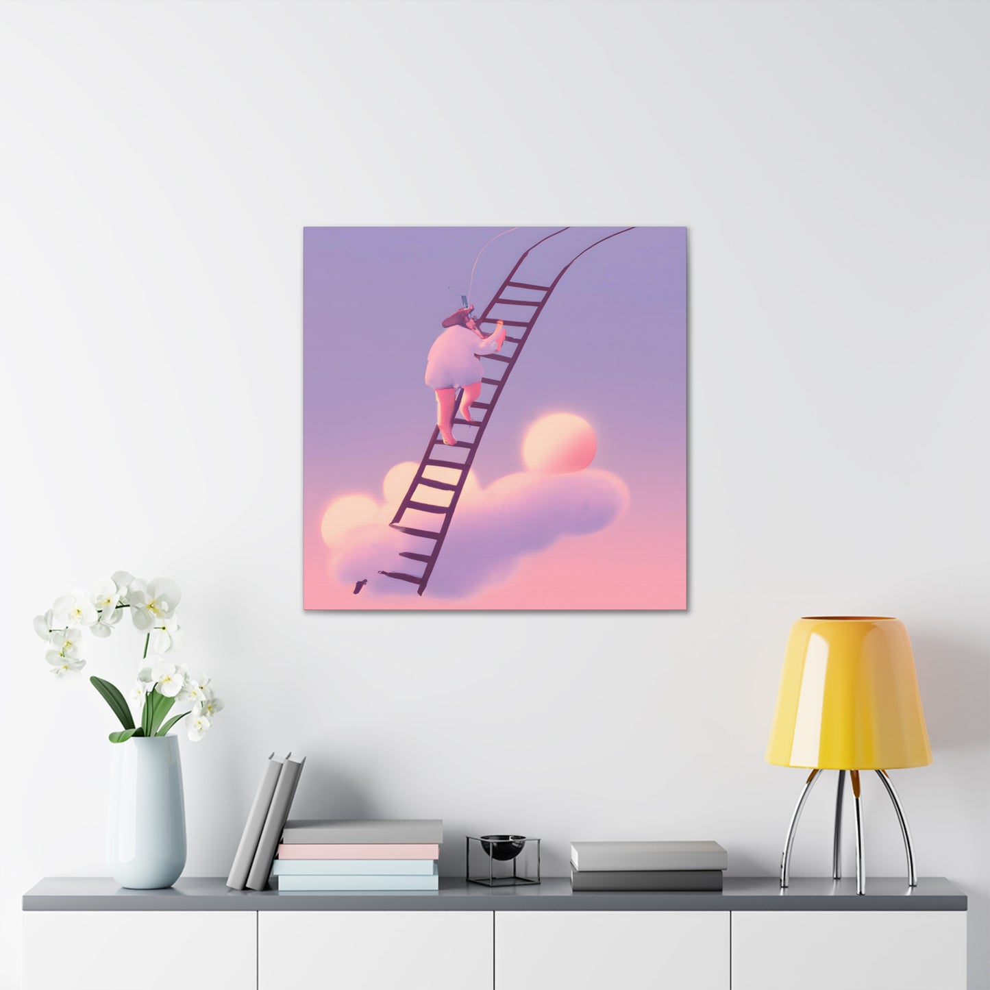 Ava's Ascent to Awe - Canvas