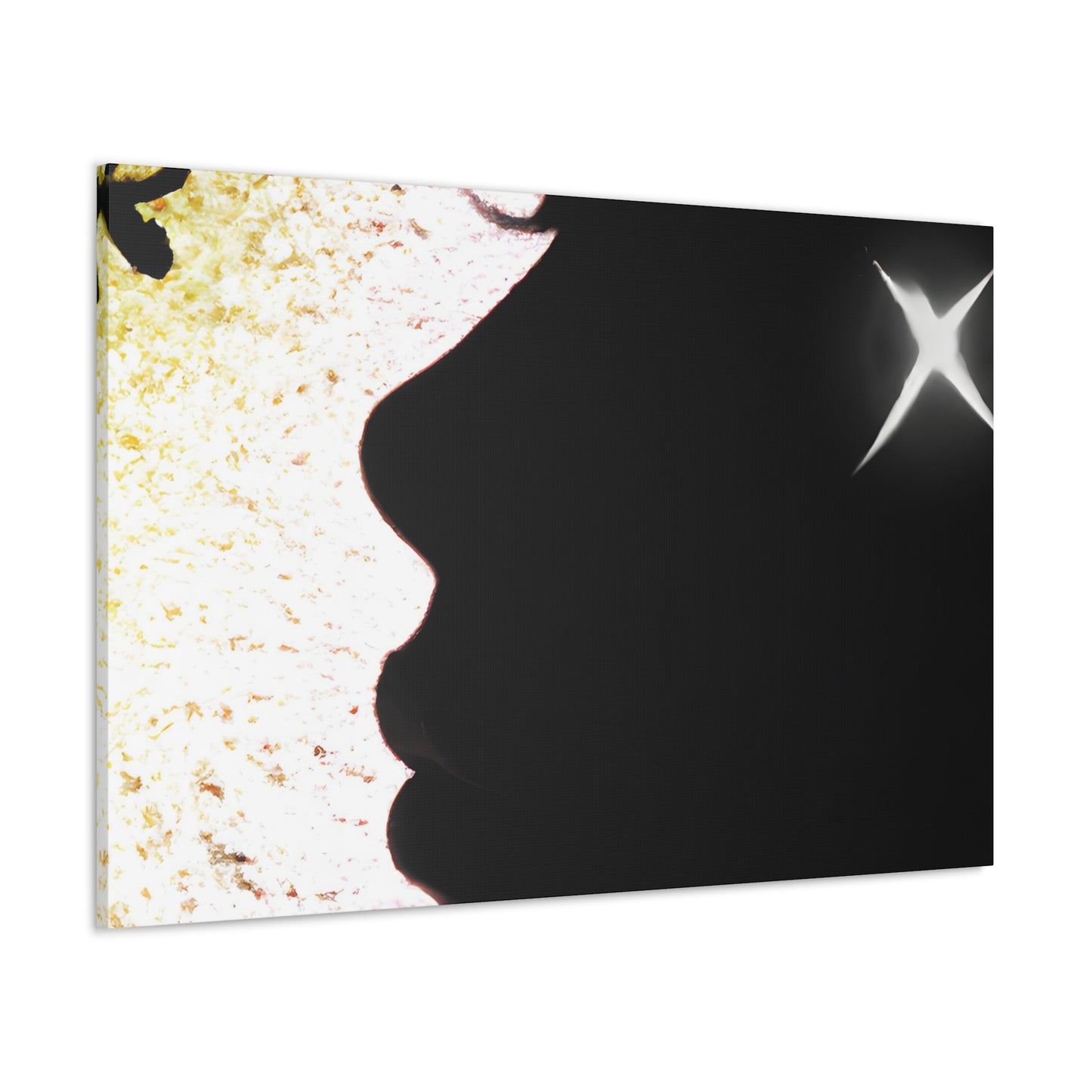 Ella's Luminescent Embrace - Canvas