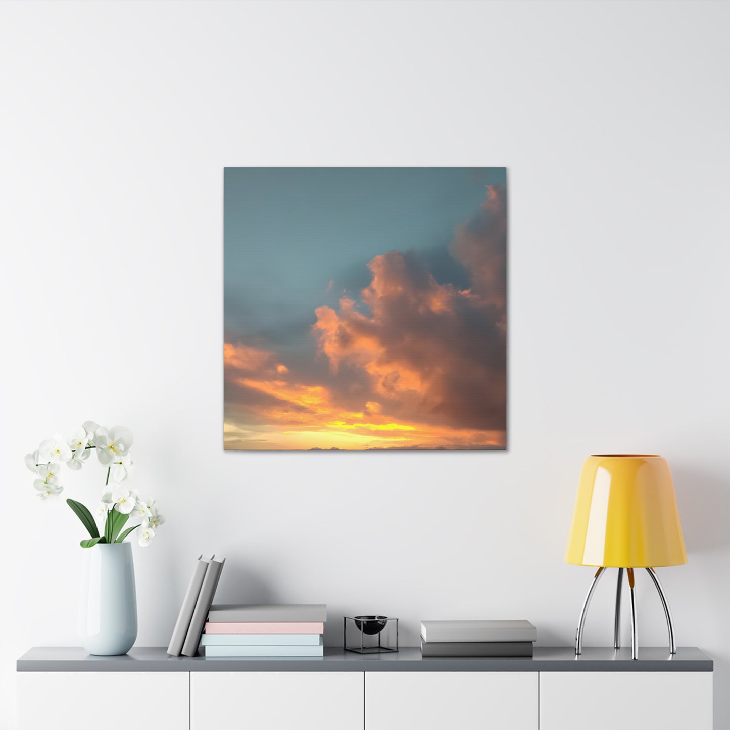 Lila's Emotional Skies - Canvas