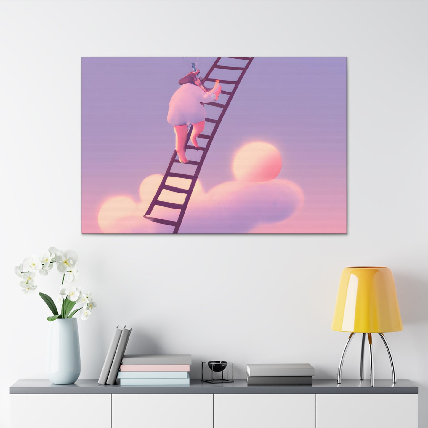 Ava's Ascent to Awe - Canvas