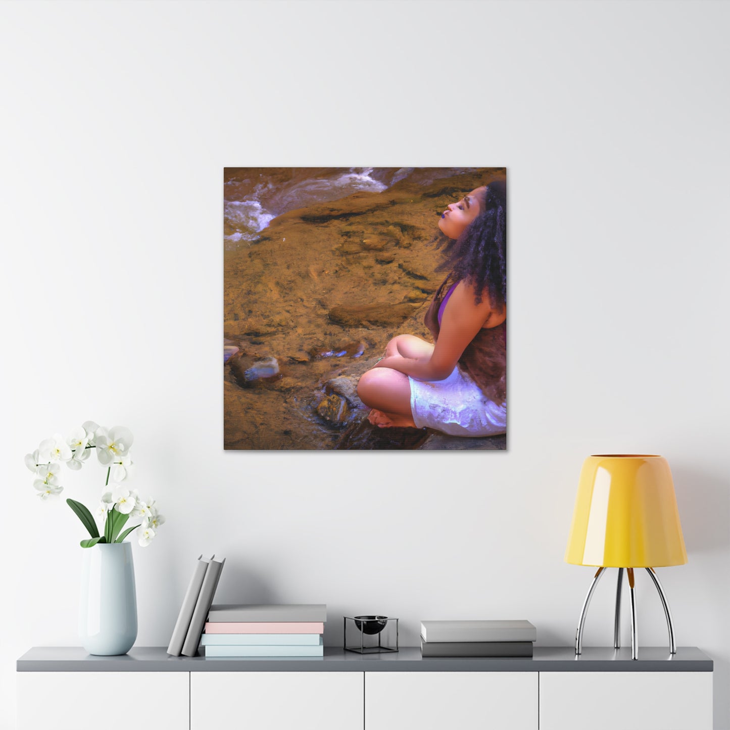 Ivy's Crystal Currents - Canvas